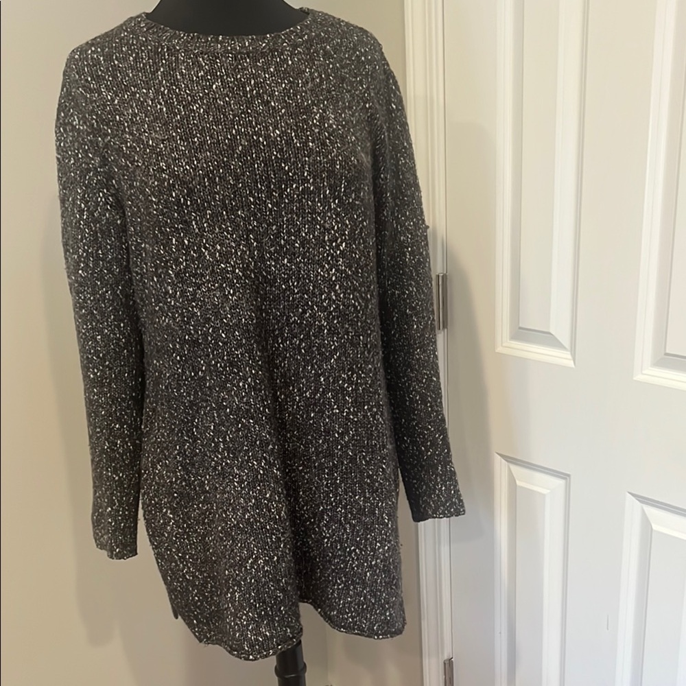 Cozy Black and White Knit Sweater